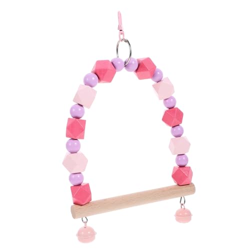 COLLBATH Holz Vogel Schaukel Sitzstange Spielzeug Für Wellensittiche Papageien Standfest Sicher Und Langlebig COLLBATH Holz Vogel Schaukel Sitzstange Spielzeug Für Wellensittiche Papageien Standfest Sicher Und Langlebig von COLLBATH