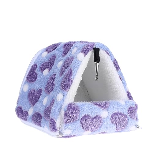 COLLBATH kleines Tierbett haustierbett pet Bed Warmes Igelnest Kreativer Heimtierbedarf haustierfeldbett Schlafsack Nymphensittich Spielzeug Guinea-Bett Hamsterkäfig Hamsterhausbett Violett von COLLBATH