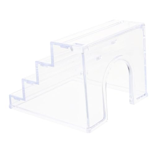COLLBATH Hamsterleiter Klar Acryl Spielzeug Für Kleintiere Mit Rutschfester Leiter Und Versteck Geeignet Für Hamster Ratten Und Mehr von COLLBATH