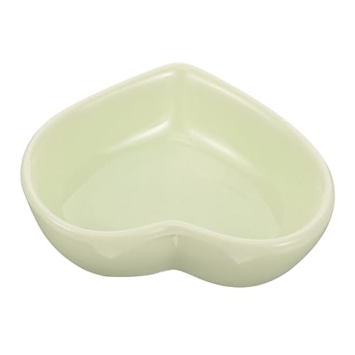 COLLBATH Ceramic Hamster Bowl Herzform Robuste Keramik Schüssel Für Hamster Meerschweinchen Kleintiere rutschfest Leicht Zu Reinigen Langlebig Für Futter Und Wasser Haustier Zubehör von COLLBATH
