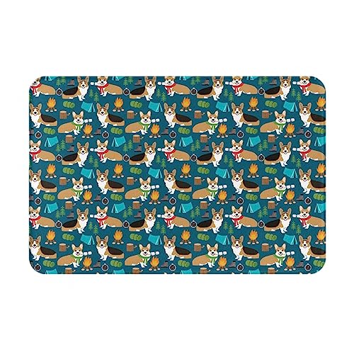 COMAAM Hunde-Flanell-Anti-Rutsch-Matte, 40,6 x 61 cm, für drinnen und draußen, rutschfeste Matte für den Eingangsbereich COMAAM Hunde-Flanell-Anti-Rutsch-Matte, 40,6 x 61 cm, für drinnen und draußen, rutschfeste Matte für den Eingangsbereich von COMAAM