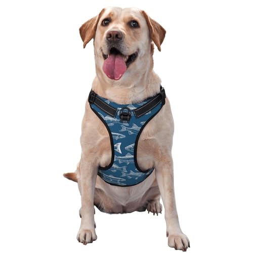 Ocean Fishes Haustier-Traktionsweste, Brustgurt, Geschirr, Outdoor, Spaziergang mit dem Hund Ocean Fishes Haustier-Traktionsweste, Brustgurt, Geschirr, Outdoor, Spaziergang mit dem Hund von COMAAM