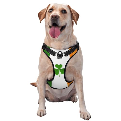 Traktionsweste mit irischer Flagge, Brustgurt, Geschirr für den Außenbereich, Spaziergänge mit dem Hund Traktionsweste mit irischer Flagge, Brustgurt, Geschirr für den Außenbereich, Spaziergänge mit dem Hund von COMAAM