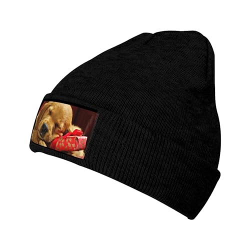 Weihnachtshund-Strickmütze aus Wolle – Samtaufnäher, warme Wintermütze, geeignet für Zuhause oder Outdoor-Aktivitäten Weihnachtshund-Strickmütze aus Wolle – Samtaufnäher, warme Wintermütze, geeignet für Zuhause oder Outdoor-Aktivitäten von COMAAM