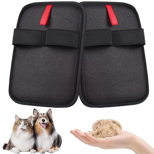 Fellpflege-Handschuhe für Hunde, Katzen, Fellpflege-Handschuhe, wiederverwendbare Fellpflege-Handschuhe, Tierhaarentferner, elektrostatische Handschuhe zum Waschen, Enthaaren, Fellpflege, 2 Packungen Fellpflege-Handschuhe für Hunde, Katzen, Fellpflege-Handschuhe, wiederverwendbare Fellpflege-Handschuhe, Tierhaarentferner, elektrostatische Handschuhe zum Waschen, Enthaaren, Fellpflege, 2 Packungen von COMBLU