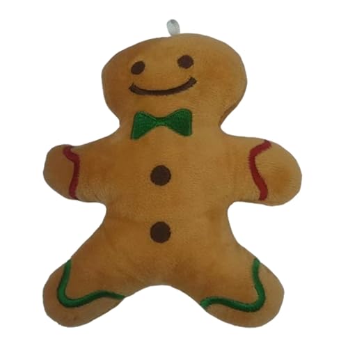 COMFOLIVING Lebkuchen-Mann-Puppe, Gefüllte Lebkuchenpuppen - Süße Plüschtiere | 2,76 Zoll Plüschtiere für Kinder, Weihnachten hängende Lebkuchen-Kissen, gefüllte Plüschtiere für Sofakissen im von COMFOLIVING