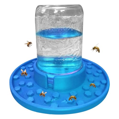 COMFOLIVING Mason Jar Bienenfutterstation – Bienenstock-Futterspender | Bienenstock-Eingang-Futterspender für den Garten, Honigbienenen-Futterspender, verwendet zum Füttern von Wasser oder Zuckersirup von COMFOLIVING