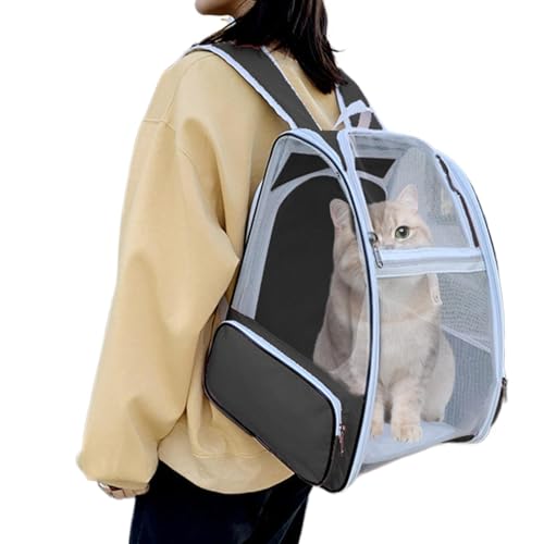 Katzentragerucksack – Hunderucksack | Haustierrucksack | Belüften Sie den Hunderucksack | Belüften Sie den Hunderucksack | Tragbare Welpen-Rucksacktasche, belüfteter Ausflugsrucksack für den Außenbere von COMFOLIVING