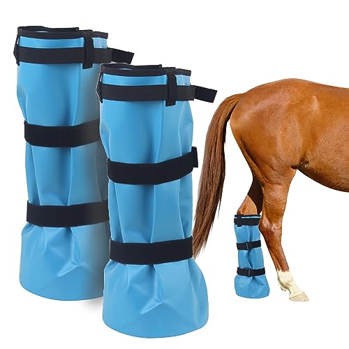 COMFPET Hufeinweichstiefel für Hufprobleme, Behandlungsschuh Pferdehufe, Pferdehufumwickelte Stiefel, zur Hufverletzung Strahlfäule, Bakteriellen Infektionen, 2 Stück COMFPET Hufeinweichstiefel für Hufprobleme, Behandlungsschuh Pferdehufe, Pferdehufumwickelte Stiefel, zur Hufverletzung Strahlfäule, Bakteriellen Infektionen, 2 Stück von COMFPET