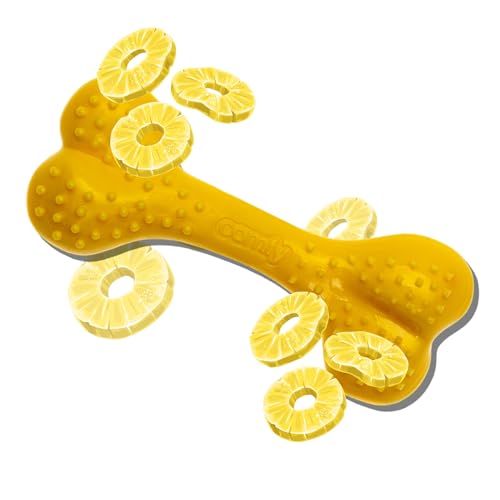 Comfy Hundespielzeug Dental Bone (12.5 cm, Pineapple) von Comfy