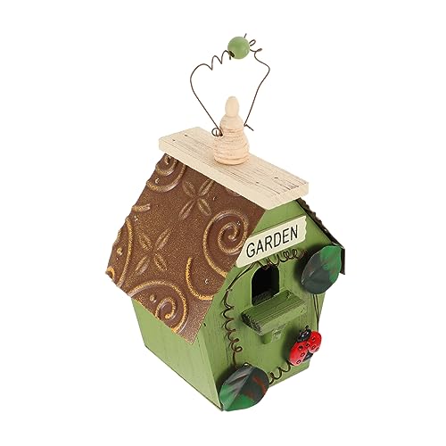 COMNESTBI 1 Stück Hängendes Vogelhaus für Nest mit Wetterfestem Dach Unterschlupf für Kleine im Garten Schützende Nistgelegenheit COMNESTBI 1 Stück Hängendes Vogelhaus für Nest mit Wetterfestem Dach Unterschlupf für Kleine im Garten Schützende Nistgelegenheit von COMNESTBI
