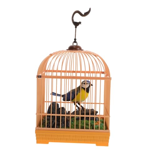 COMNESTBI Induktionsvogelkäfigspielzeug mit Realistischen Geräuschen und Bewegungsaktiviertes im Charmanten Design für Dekorative und Authentisches Vogelhaltungserlebnis COMNESTBI Induktionsvogelkäfigspielzeug mit Realistischen Geräuschen und Bewegungsaktiviertes im Charmanten Design für Dekorative und Authentisches Vogelhaltungserlebnis von COMNESTBI