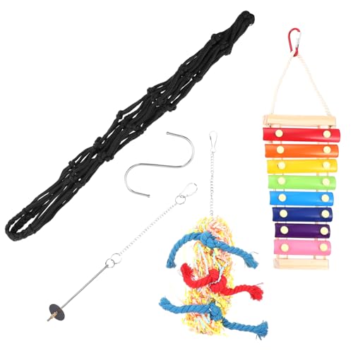 COMPUKAS 1 Satz Hühnerspielzeug Kükenspielzeug groß Huhn Hühnerfutterspielzeug Bird Toys Chicken Feeder Hahn und Henne für Haustiere hängend Rostfreier Stahl von COMPUKAS