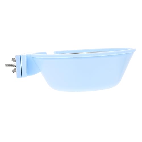 COMPUKAS 1 Stück Haustiernapf Essen Container Futternapf für Hunde Fütterung pet Feeder tiernahrung katzenfutter Edelstahl -Haustierschalen hängende Haustierschüssel Rostfreier Stahl Blue von COMPUKAS
