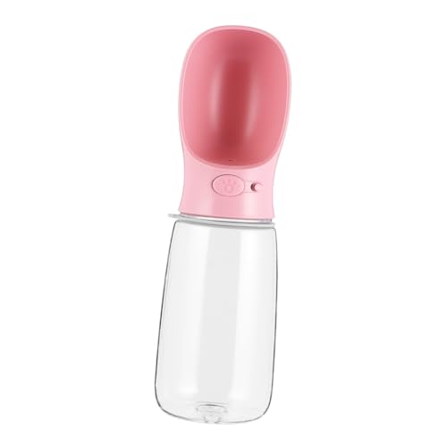 COMPUKAS 1 Stück Katze Wasserkocher Tragbare Hundewasserflasche Haustiere Haustierwasserschale Hund Wasserflasche Hundewasserflasche Tragbar Kessel Auto Trinken Hundeflasche Gehen Rosa von COMPUKAS