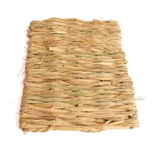 COMPUKAS 2 Stück Natürliche Grasmatte für Kaninchen und Kleintiere Essbare Sichere Seagrasfaser Matten Geeignet als Kuschelige Ruhefläche im Käfig und Kauspielzeug von COMPUKAS