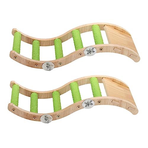COMPUKAS 2Stücke Holzleiter für Papagei Käfig Zubehör aus Natürlichem Material Fördert Bewegung und Balance für Wellensittiche und Andere Haustiere COMPUKAS 2Stücke Holzleiter für Papagei Käfig Zubehör aus Natürlichem Material Fördert Bewegung und Balance für Wellensittiche und Andere Haustiere von COMPUKAS