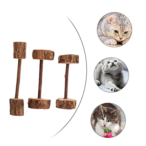 COMPUKAS 3Stücke Hantel für Katzen Natürliche Kauspielzeuge Zahngesundheit und Spielverhaltens für Zuhause und Tierhandlungen COMPUKAS 3Stücke Hantel für Katzen Natürliche Kauspielzeuge Zahngesundheit und Spielverhaltens für Zuhause und Tierhandlungen von COMPUKAS