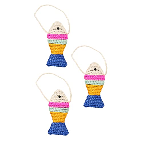 COMPUKAS 3Stücke Teiliges Krallenspielzeug aus Sisal für Katzen Fischform Langlebig Lustiges Katzenspielzeug zur Krallenpflege für Haustiere Zufällige COMPUKAS 3Stücke Teiliges Krallenspielzeug aus Sisal für Katzen Fischform Langlebig Lustiges Katzenspielzeug zur Krallenpflege für Haustiere Zufällige von COMPUKAS