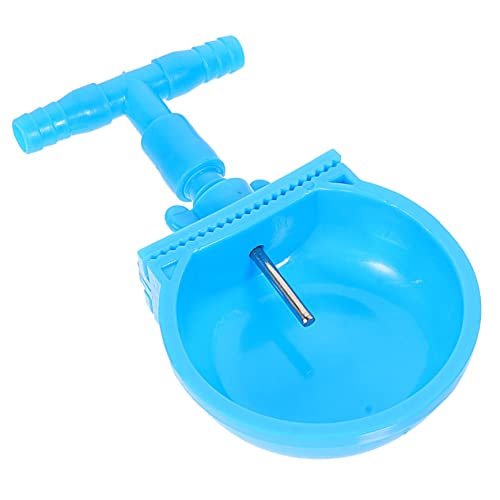 COMPUKAS 4 Stück Kaninchentrinker Container Wassertank Küken Kühlung Schüsseln Cool Bausatz Käfig Brunnen Tragbare Haustierwasserflasche Aquarium System Luft Heufütterung Abs Plastik Blue von COMPUKAS