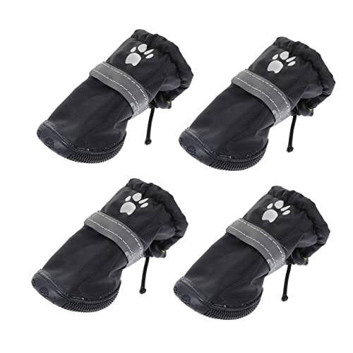 COMPUKAS 4 Stück wasserdichte Hundeschuhe rutschfeste Regenstiefel für Hunde Praktische Outdoor Schuhe für Kleine bis Mittelgroße Haustiere Reflektierendes Design für COMPUKAS 4 Stück wasserdichte Hundeschuhe rutschfeste Regenstiefel für Hunde Praktische Outdoor Schuhe für Kleine bis Mittelgroße Haustiere Reflektierendes Design für von COMPUKAS