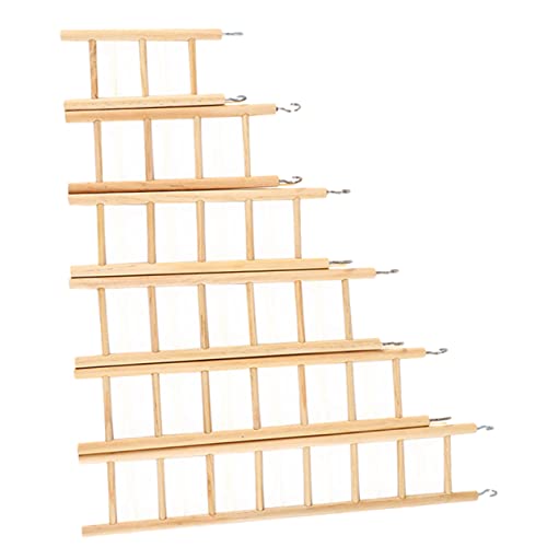 COMPUKAS 6Stücke Teiliges Papageien Käfig Bissbeständige Holzleiter für Vögel Klettern für Wellensittiche und Nymphensittiche Geeignet COMPUKAS 6Stücke Teiliges Papageien Käfig Bissbeständige Holzleiter für Vögel Klettern für Wellensittiche und Nymphensittiche Geeignet von COMPUKAS