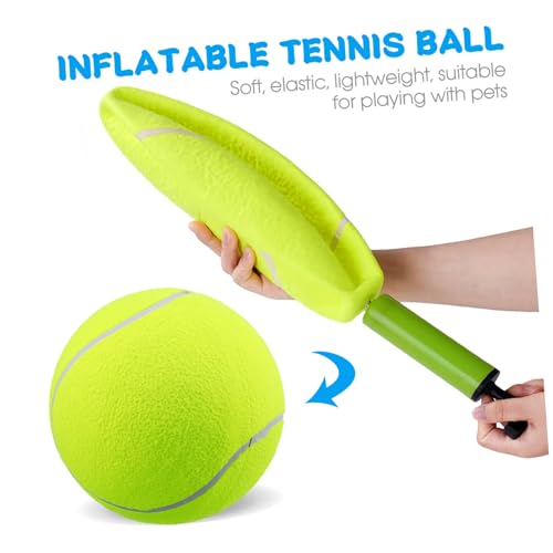 COMPUKAS Großer Tennisball aus Nylon Leicht Grün Strapazierfähiges Haustierspielzeug für Outdoor Strand und Sport als Spiel und Trainingsball für Große Hunde COMPUKAS Großer Tennisball aus Nylon Leicht Grün Strapazierfähiges Haustierspielzeug für Outdoor Strand und Sport als Spiel und Trainingsball für Große Hunde von COMPUKAS