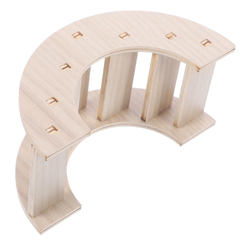COMPUKAS Hamster Brücke aus Holz Kletterspielplatz für Kleintiere für Rennmäuse Meerschweinchen und Chinchillas Sicheres für Tierische Freizeitgestaltung COMPUKAS Hamster Brücke aus Holz Kletterspielplatz für Kleintiere für Rennmäuse Meerschweinchen und Chinchillas Sicheres für Tierische Freizeitgestaltung von COMPUKAS