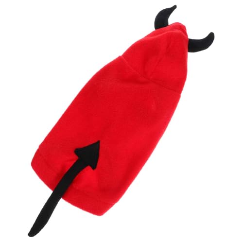 COMPUKAS Haustier Teufel Verwandlungs Outfit Outfits Kostüme Halloween Kostüme Für Hunde Party Klein Einzigartiges Kleid Welpen Teufel Kostüm Für Hunde Hundekleidung von COMPUKAS