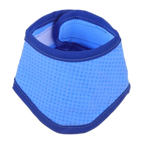 COMPUKAS Kalter Schal Kühlbandana Für Hunde Produkte Welpenhalsband Welpe Für Wurf Haustier Sommer Halstuch Kühlhalsband Für Hunde Größe Hundekühlung Bandana Klein Kragen Reflektierend Blue von COMPUKAS