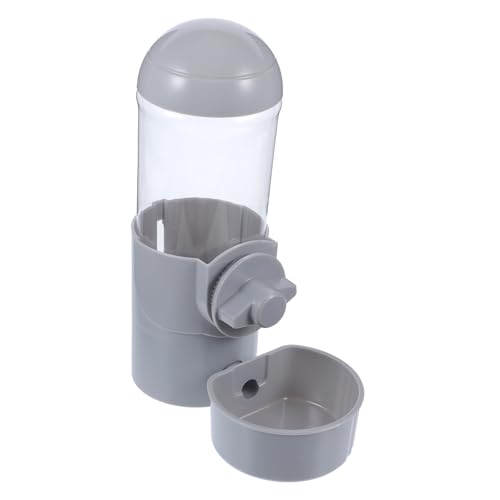 COMPUKAS Katze Hund Futterautomat Sprinkler automatisch tropffrei Hundewasser pet Feeder pet Water Bowl wasserflasche Wasserspender für Welpen hängender hundefutterautomat pp Dark Grey von COMPUKAS