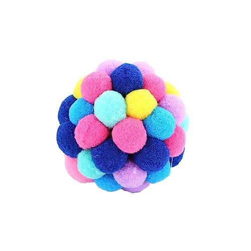 COMPUKAS Bell Toys Bouncy Für Katzen Bunte Kunststoff-bälle Mit Für Interaktives Spielzeug Farbe Zufällig Stunden Spaß Und Training Für Ihre Katze von COMPUKAS