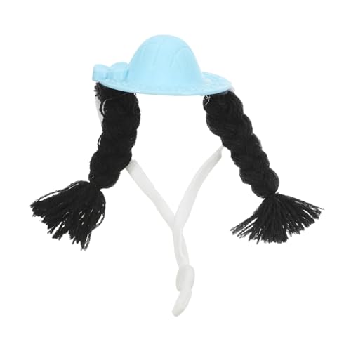 COMPUKAS Verstellbare Gestrickte Mini Haustiermütze aus Weichem Garn Kopfschutz und Kostüm für Meerschweinchen Hamster Wellensittiche Niedliche Partyhut Accessoires für Kleine Tiere von COMPUKAS