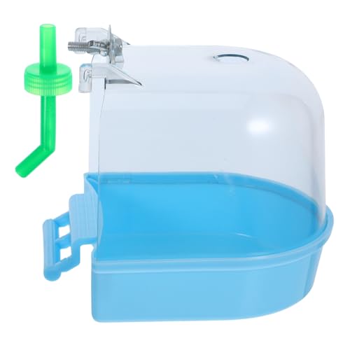 COMPUKAS Vogelbadewanne zum Hängen für Papageien mit Glatten Kanten Multifunktionale Badeschale für Wellensittiche und Nymphensittiche Sichere Vogeltränke zum Baden und Sandbaden im Käfig von COMPUKAS