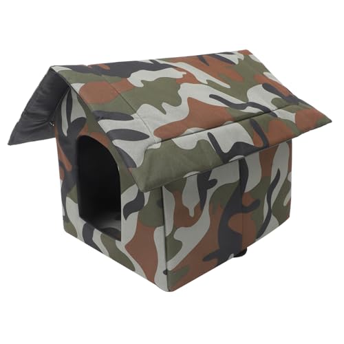 COMPUKAS Winterfestes Isoliertes Outdoor Katzenhaus mit Wind und Regenschutz Witterungsbeständig für Freigängerkatzen Kleines Robustes Haustier Nest für Sicheren Schlaf im Freien COMPUKAS Winterfestes Isoliertes Outdoor Katzenhaus mit Wind und Regenschutz Witterungsbeständig für Freigängerkatzen Kleines Robustes Haustier Nest für Sicheren Schlaf im Freien von COMPUKAS