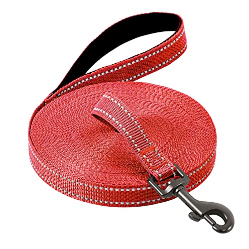 COMSLE Lange Leinen für Hundetraining, 5 m/10 m/15 m/20 m starke extra lange Leine Hundeleine mit Griff, leichte Nylon-Welpen-Trainingsleine, Camping, Spielen im Freien COMSLE Lange Leinen für Hundetraining, 5 m/10 m/15 m/20 m starke extra lange Leine Hundeleine mit Griff, leichte Nylon-Welpen-Trainingsleine, Camping, Spielen im Freien von COMSLE