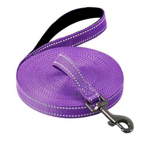 COMSLE Schleppleine für Hunde, 3m / 5m / 10m / 15m / 20m Robuste Lange Hundeleine Reflektierend Trainingsleine mit Gepolsterter Griff und handschlaufe, Ausbildungsleine für Kleine bis Große Hunde COMSLE Schleppleine für Hunde, 3m / 5m / 10m / 15m / 20m Robuste Lange Hundeleine Reflektierend Trainingsleine mit Gepolsterter Griff und handschlaufe, Ausbildungsleine für Kleine bis Große Hunde von COMSLE