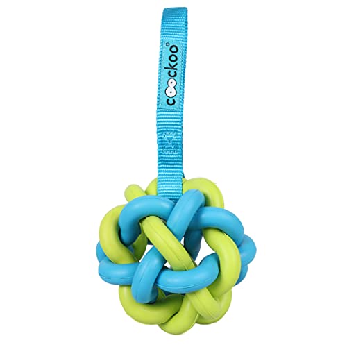 COOCKOO, Hundespielzeug Zed Lime, Blau/Grün, 6 Ringe in Form eines Balls, mit Flacher Gürtelschnalle, hilft bei der Reinigung der Zähne, lustiges Design für noch mehr Spaß COOCKOO, Hundespielzeug Zed Lime, Blau/Grün, 6 Ringe in Form eines Balls, mit Flacher Gürtelschnalle, hilft bei der Reinigung der Zähne, lustiges Design für noch mehr Spaß von COOCKOO