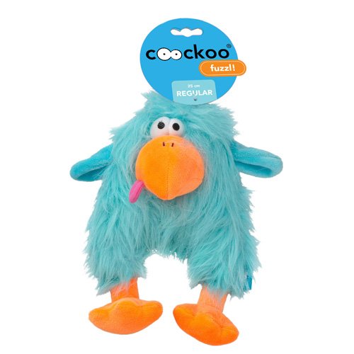 COOCKOO Hundespielzeug Fuzzl Long Hair Plush, Blue von COOCKOO