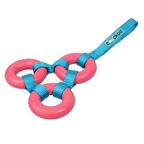 COOCKOO, Hundespielzeug Looop, Rosa, aus Naturkautschuk, widerstandsfähiges Band aus gewebtem Nylon, befriedigt das Kaubedürfnis, Spielzeug zum Apportieren, leuchtende Farben COOCKOO, Hundespielzeug Looop, Rosa, aus Naturkautschuk, widerstandsfähiges Band aus gewebtem Nylon, befriedigt das Kaubedürfnis, Spielzeug zum Apportieren, leuchtende Farben von COOCKOO