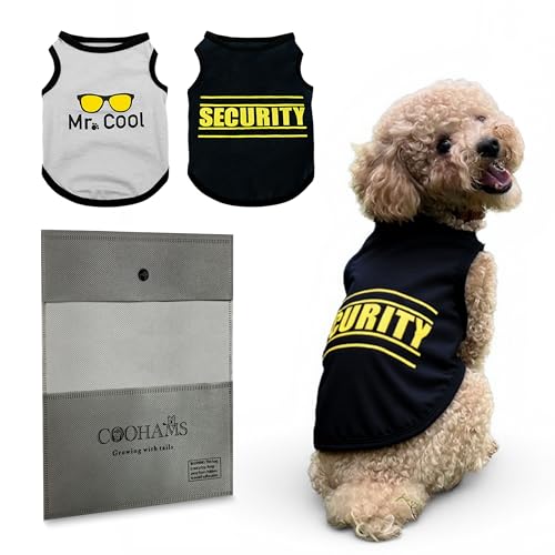 COOHAMS Hunde-Shirts für kleine und mittelgroße Hunde, Welpenkleidung für kleine Hunde und Jungen, leichtes und atmungsaktives Hunde-T-Shirt, Chihuahua und französische Bulldogge, Größe XL, 2 Stück COOHAMS Hunde-Shirts für kleine und mittelgroße Hunde, Welpenkleidung für kleine Hunde und Jungen, leichtes und atmungsaktives Hunde-T-Shirt, Chihuahua und französische Bulldogge, Größe XL, 2 Stück von COOHAMS
