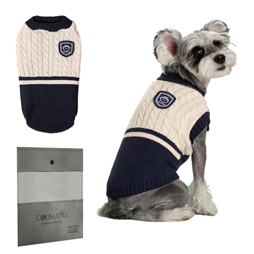 COOHAMS Hunde-Winterpullover, Blau, Größe XL COOHAMS Hunde-Winterpullover, Blau, Größe XL von COOHAMS