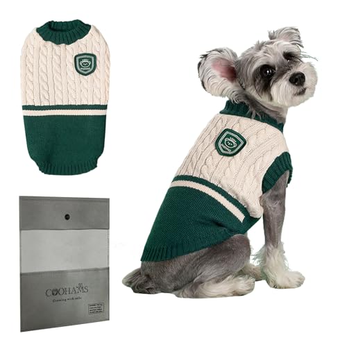 COOHAMS Hunde-Winterpullover, Grün, Größe XXL COOHAMS Hunde-Winterpullover, Grün, Größe XXL von COOHAMS