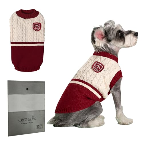 COOHAMS Hunde-Winterpullover, Rot, Größe XXL COOHAMS Hunde-Winterpullover, Rot, Größe XXL von COOHAMS