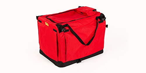 COOL PET Hundetransportbox 102 * 69 * 69cm 3XL, Autotasche, Autobox, Hundebox, Faltbare Transportbox, Box für Hund und Katze (rot) von COOL PET