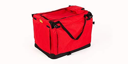 Hundebox XL 82 * 59 * 59cm, Käfig, Box, Box für Reisen (rot) von COOL PET