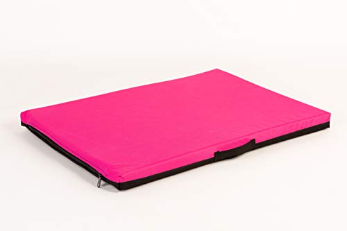 COOL PET Hundematratzen,5cm Dicke orthopädische Kaltschaumplatte (Memory Foam), Oxford 600D Textilie mit PVC-Anstrich, XL-80x57cm, Farbe pink von COOL PET