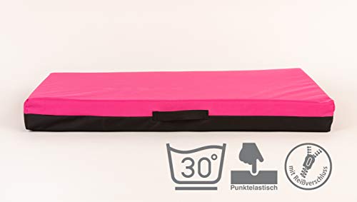 COOL PET Hundematratzen 120 * 80,10cm Dicke Orthopädische Kaltschaumplatte (Memory Foam), Oxford 600D Textilie mit PVC-Anstrich, Größe 4XL,Farbe pink von COOL PET