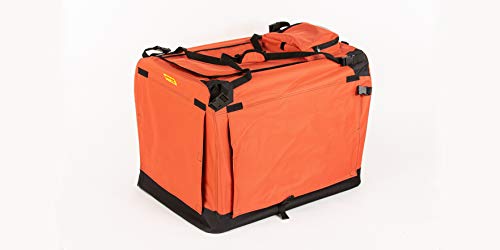 COOL PET MaxiBox 140 * 90 * 110cm, Transportbox, Hundebox, Hundehütte, Hundekiste, Box für Hund (orange) von COOL PET