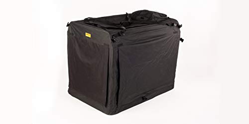 COOL PET MaxiBox 140 * 90 * 110cm, Transportbox, Hundebox, Hundehütte, Hundekiste, Box für Hund (schwarz) von COOL PET